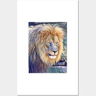 African Lion Posters and Art